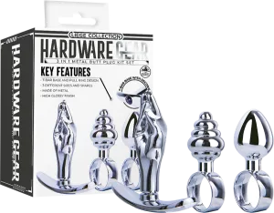 3 in 1 Metal Butt Plug Kit Set