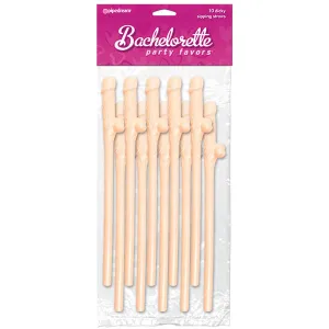 Bachelorette Party Favors - Dicky Sipping Straws