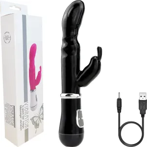 Bebuzzed Evy G-Spot Rabbit Vibrator USB Rechargeable Black