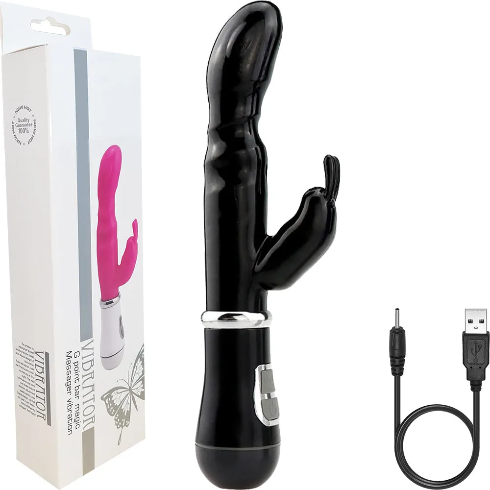 Bebuzzed Evy G-Spot Rabbit Vibrator USB Rechargeable Black