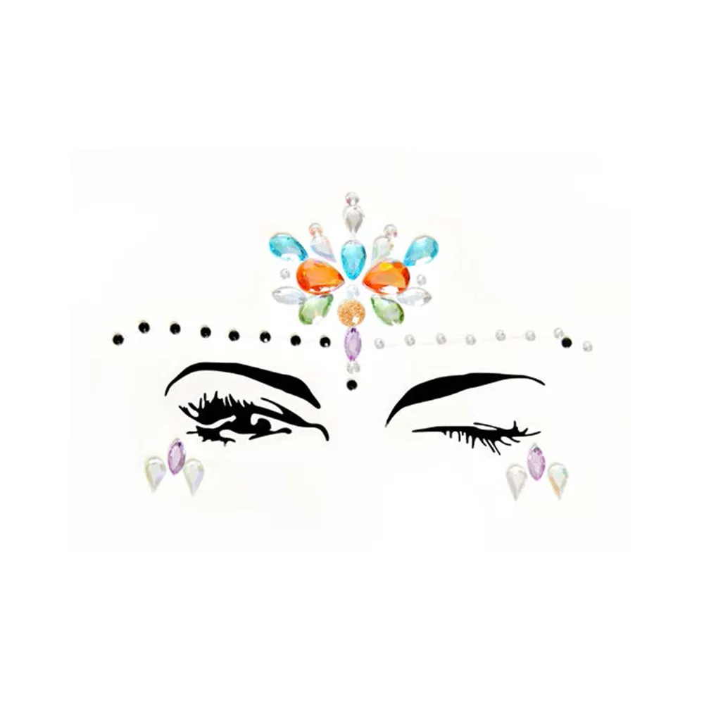 Calypso Adhesive Face Jewels Sticker (6pk)