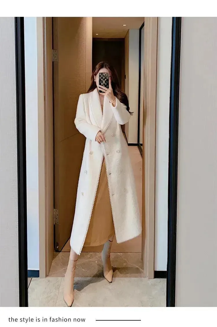 Chic Women's Woolen Wrap Coat