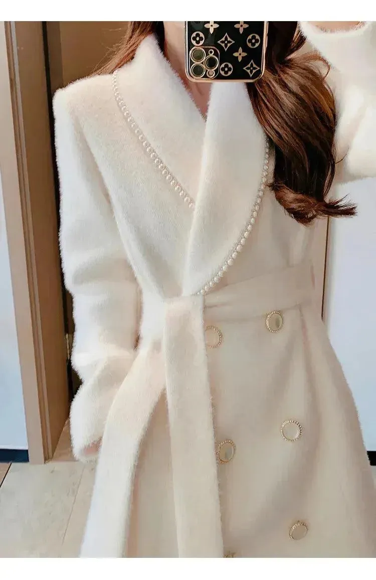 Chic Women's Woolen Wrap Coat