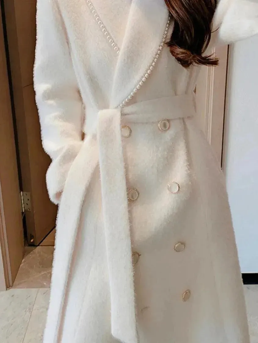Chic Women's Woolen Wrap Coat