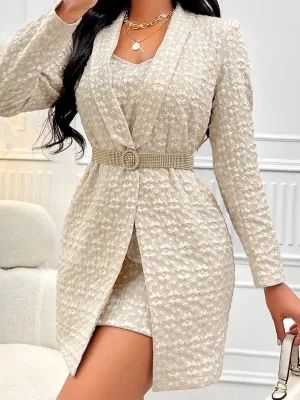 Elegant Women Floral Skirt Set