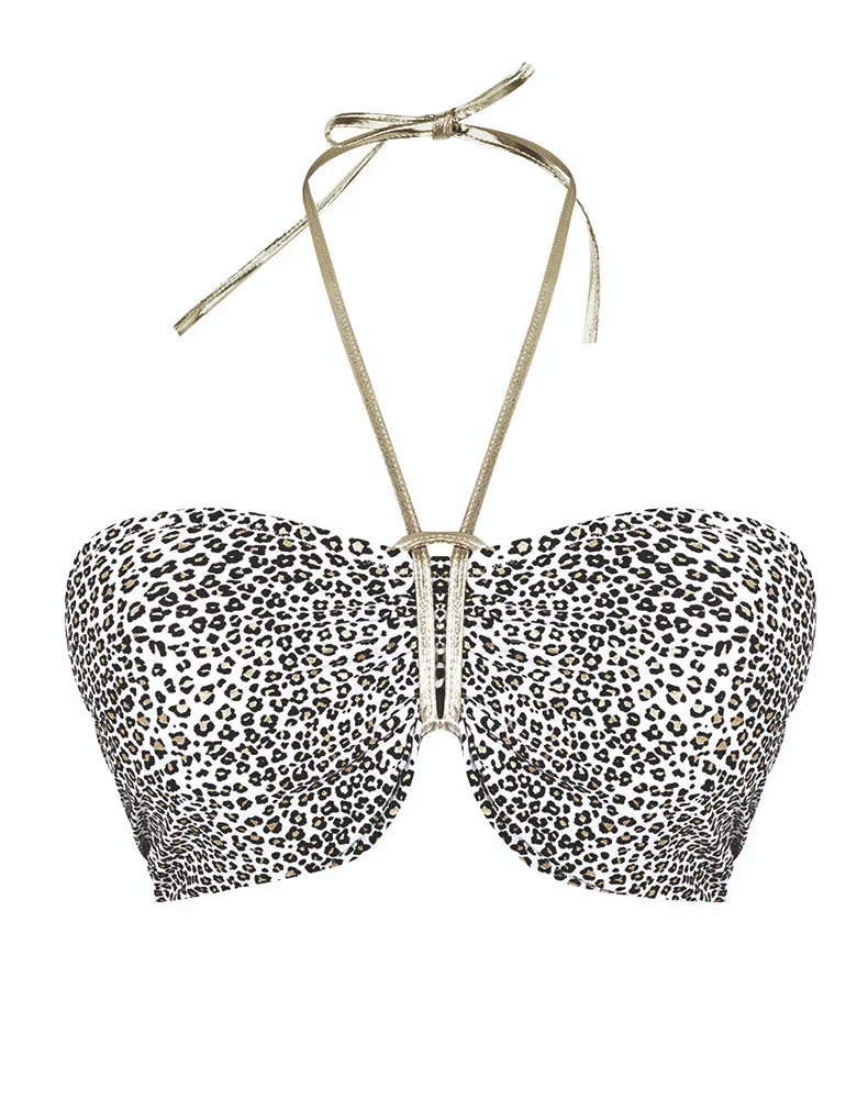 Freya Pure Shores AS3800 White Sands Underwire Padded Bandeau Bikini Top Swimwear