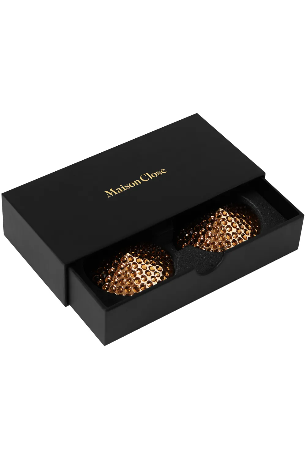 Gold Rhinestone Nipple Pasties
