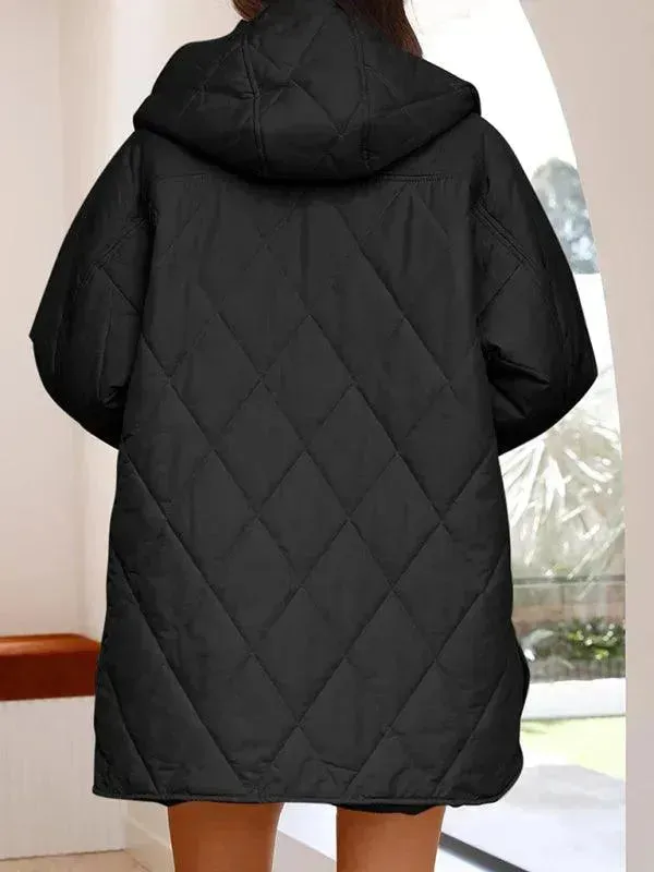 Hooded Quilted Coat Women