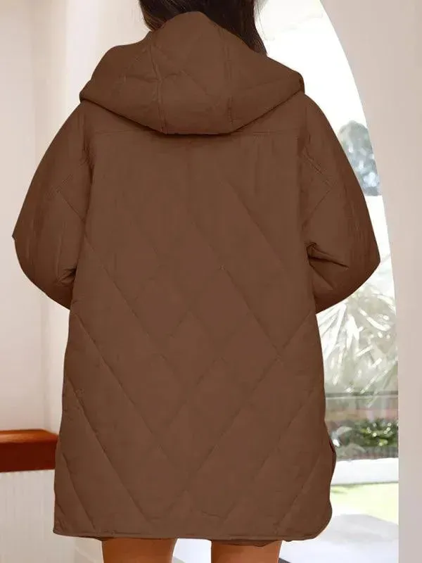 Hooded Quilted Coat Women