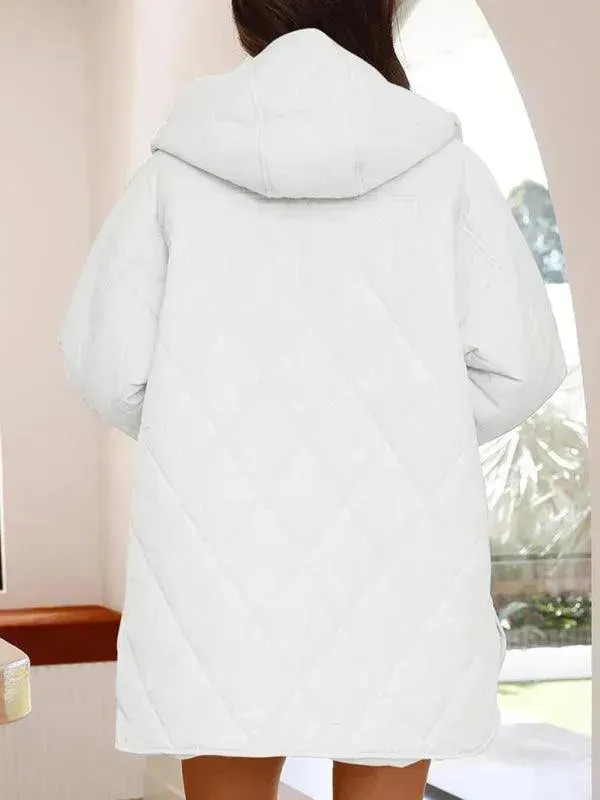 Hooded Quilted Coat Women