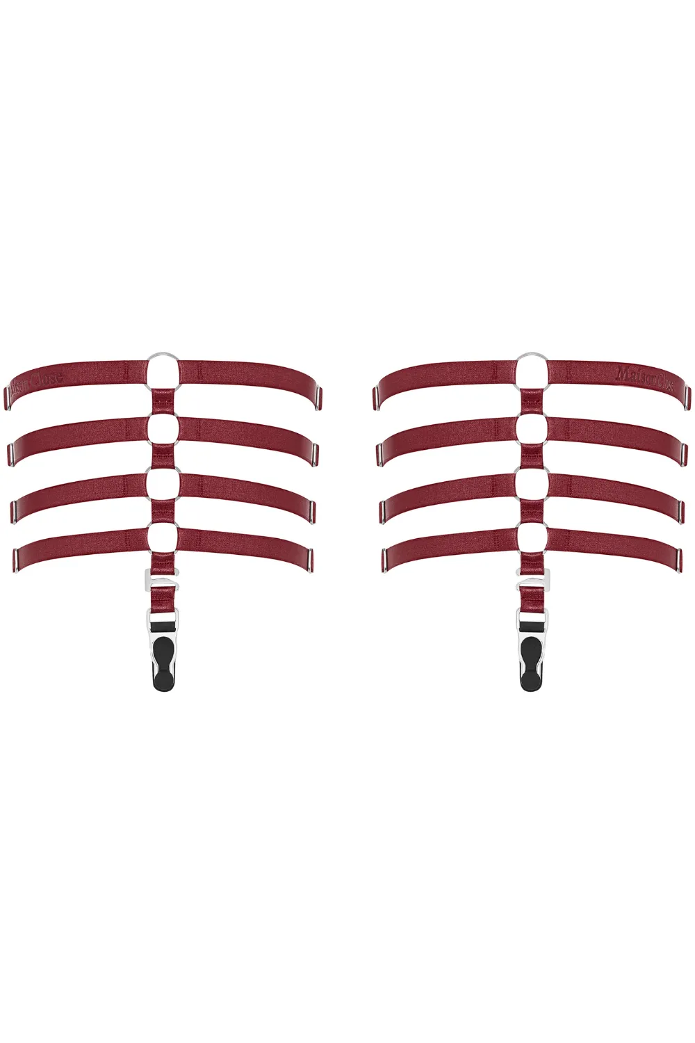 Les Ftiches Leg Garters Burgundy