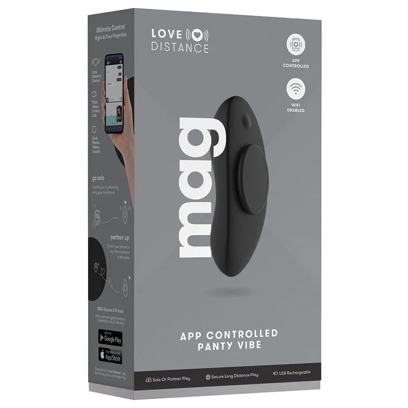 Love Distance Mag App Controlled Panty Vibe - Black