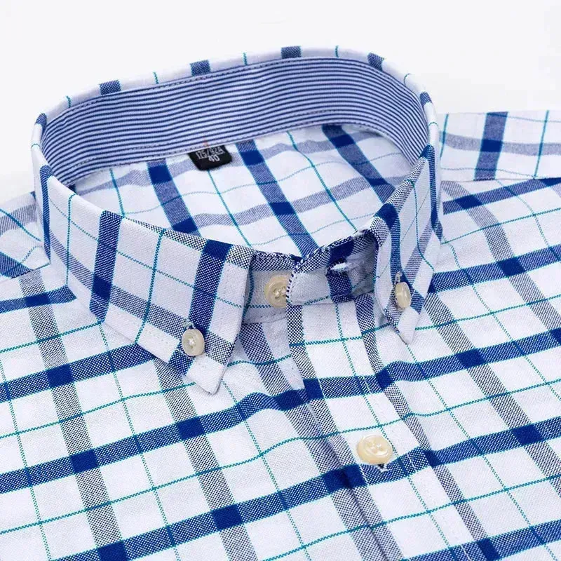 Men's Big Check Short Sleeve Shirt