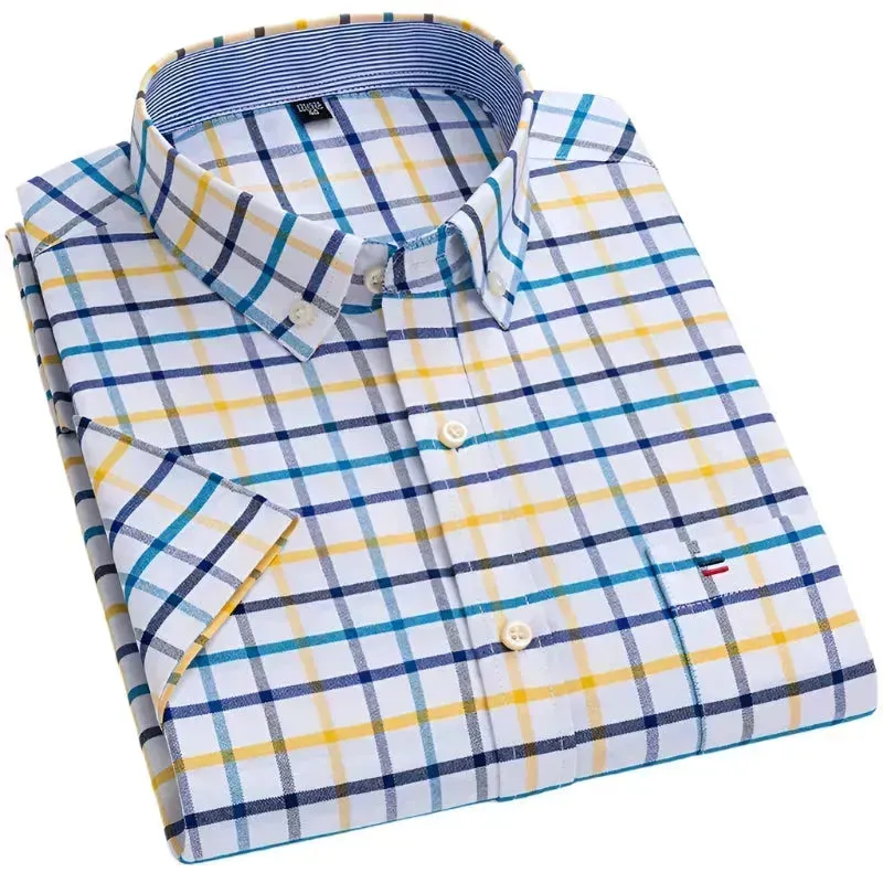 Men's Big Check Short Sleeve Shirt