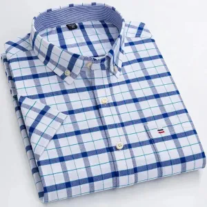 Men's Big Check Short Sleeve Shirt