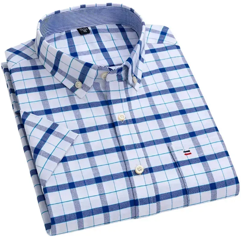 Men's Big Check Short Sleeve Shirt
