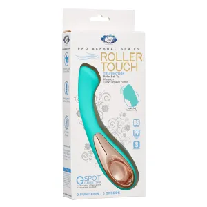 Pro Sensual Roller Touch Tri-Function G-Spot Curved Form - Teal