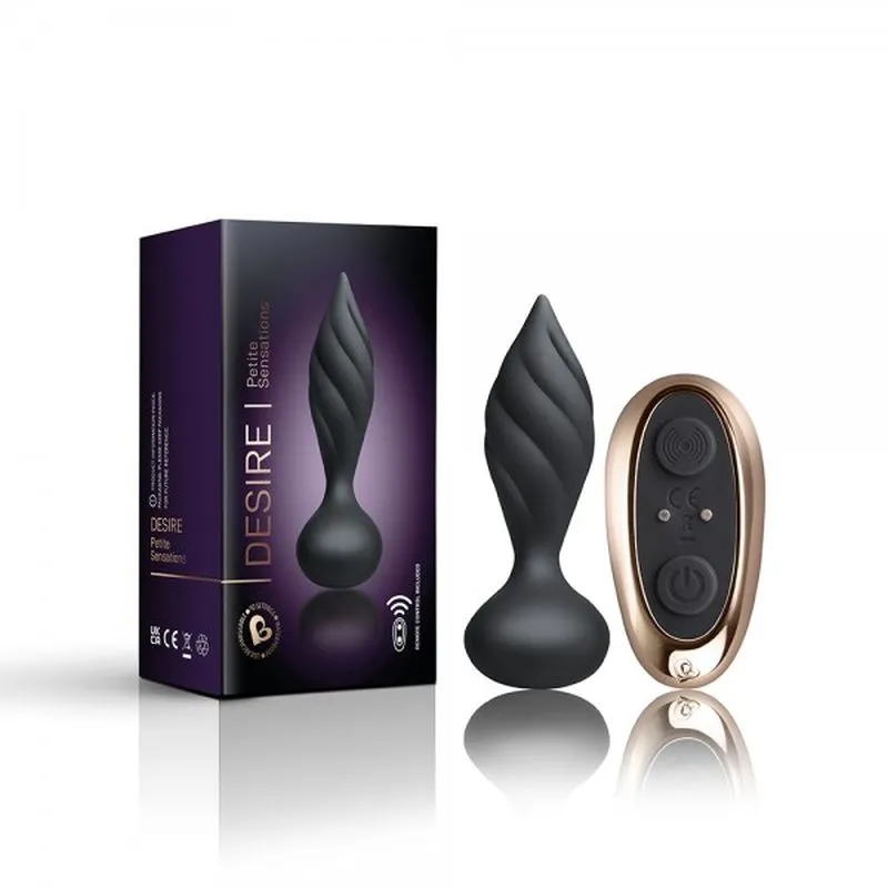 Rocks Off Desire Butt Plug Vibrating Anal Vibrator Remote Control USB Sex Toy