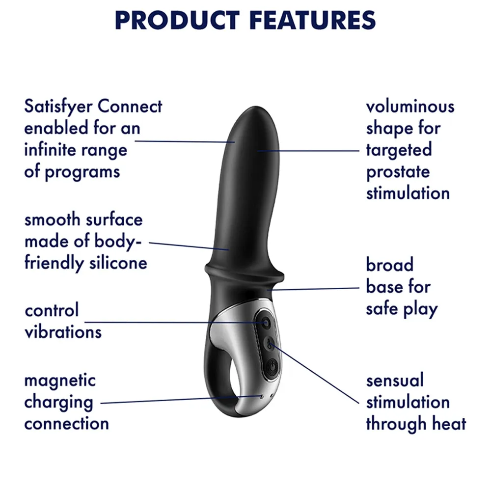 Satisfyer Hot Passion APP Connect G Spot Vibrator Warming Anal Vaginal Sex Toy