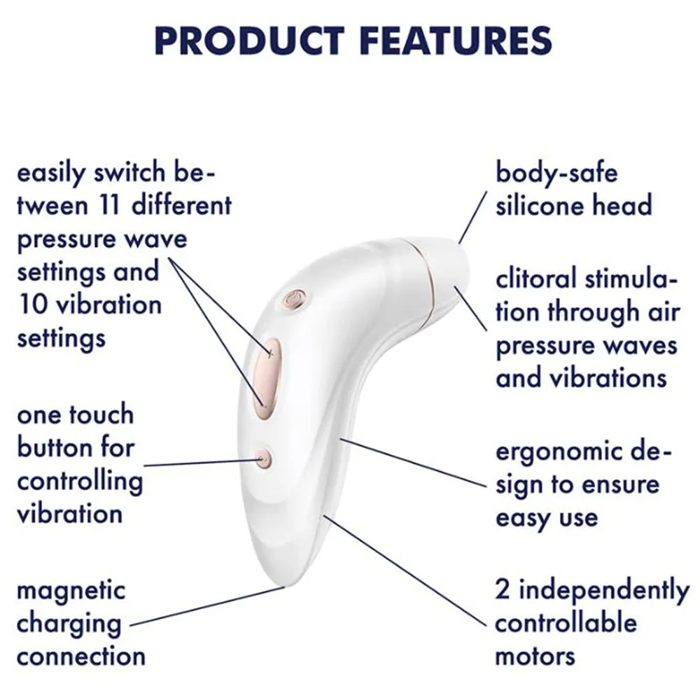 Satisfyer Pro 1  Air Pulse Clitoral Stimulator Vibrator Sucker USB Sex Toy