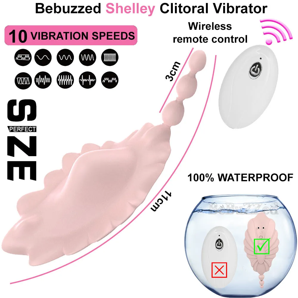 Shelly Wearable Panty Vibrator Clitoral Stimulator Remote Controlled USB Pink