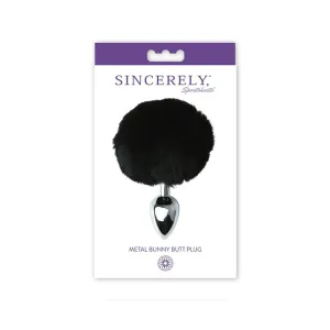 Sincerely. Sportsheets Metal Bunny Butt Plug Black