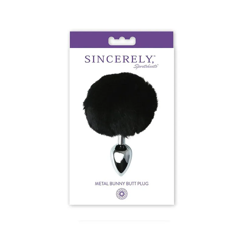 Sincerely. Sportsheets Metal Bunny Butt Plug Black