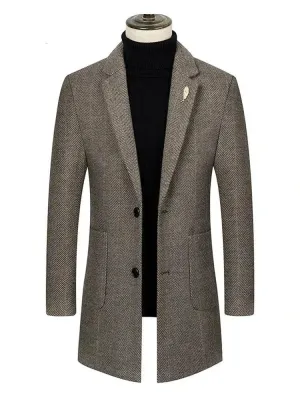 Single-breasted Men's Coat