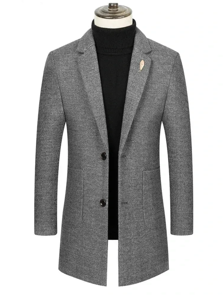 Single-breasted Men's Coat