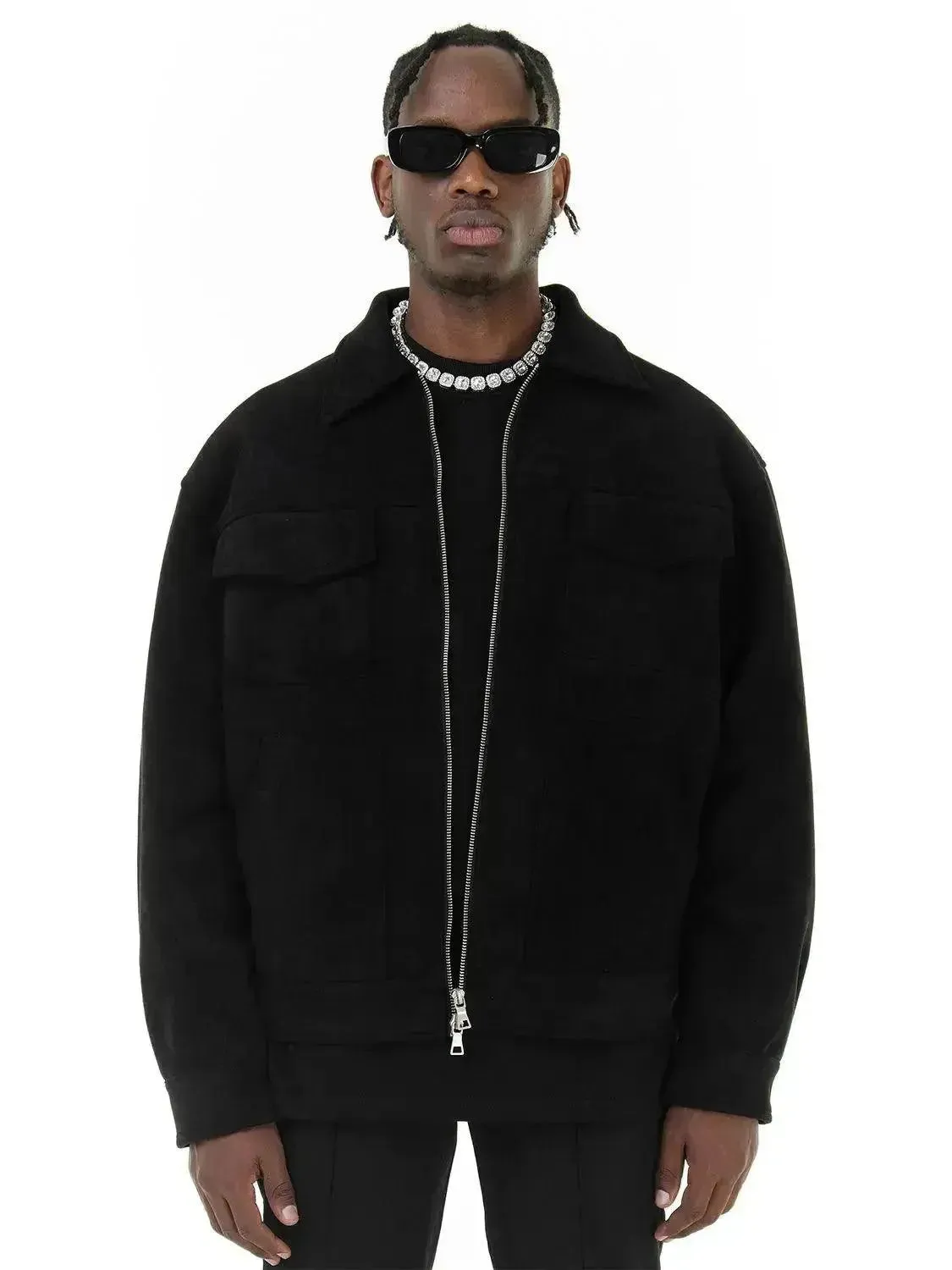 Suede Trucker Jacket for Men