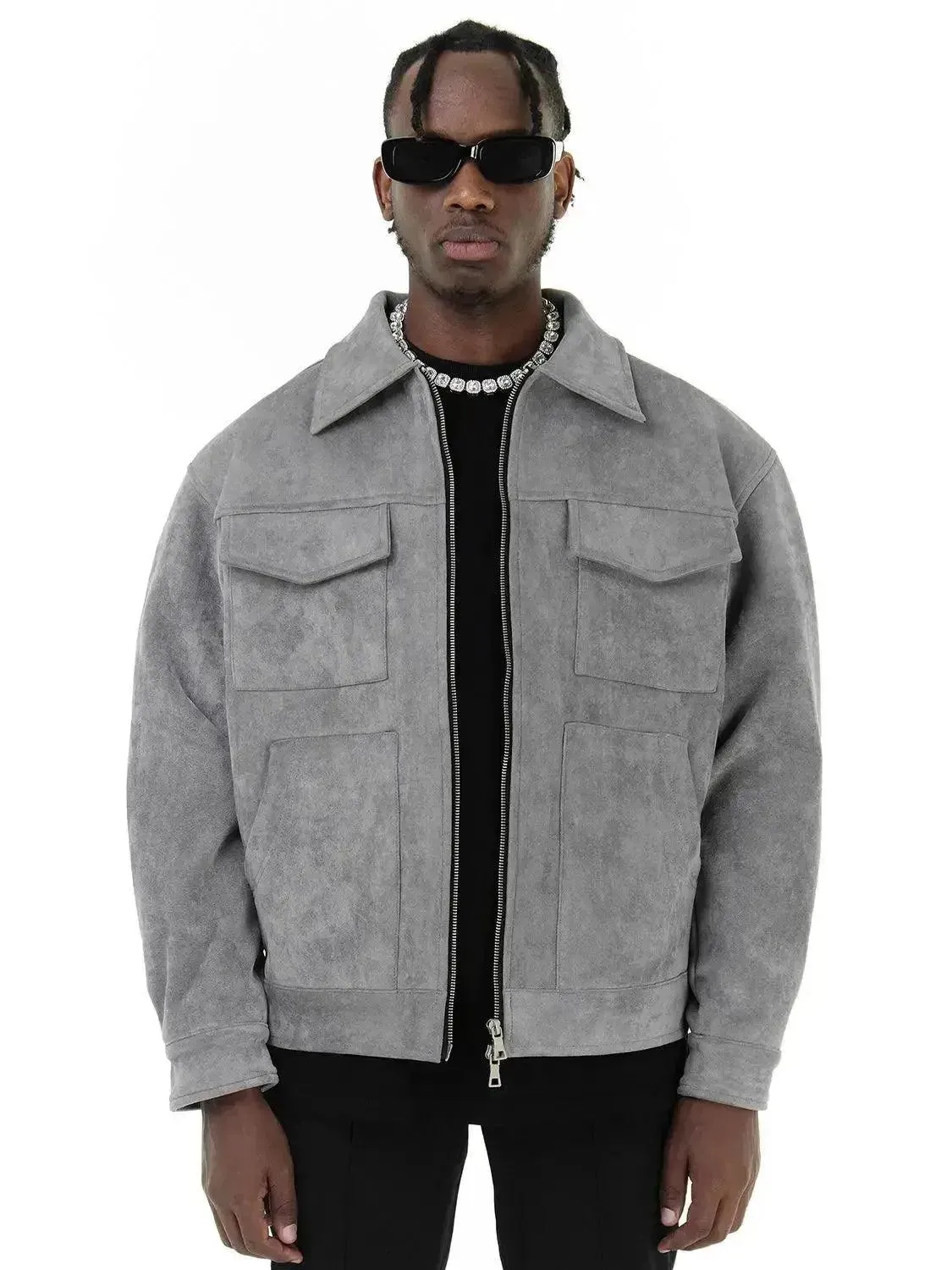 Suede Trucker Jacket for Men