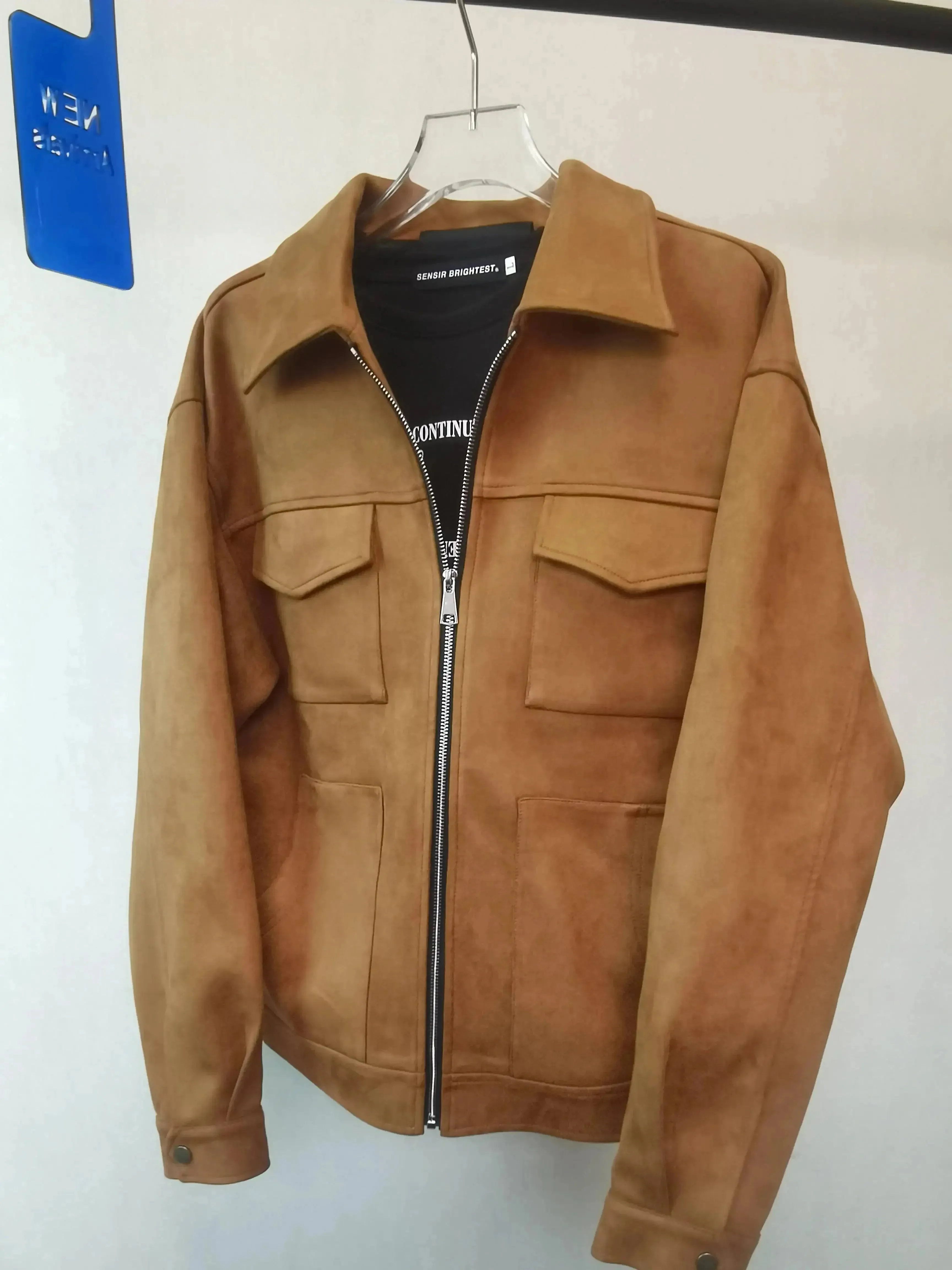 Suede Trucker Jacket for Men