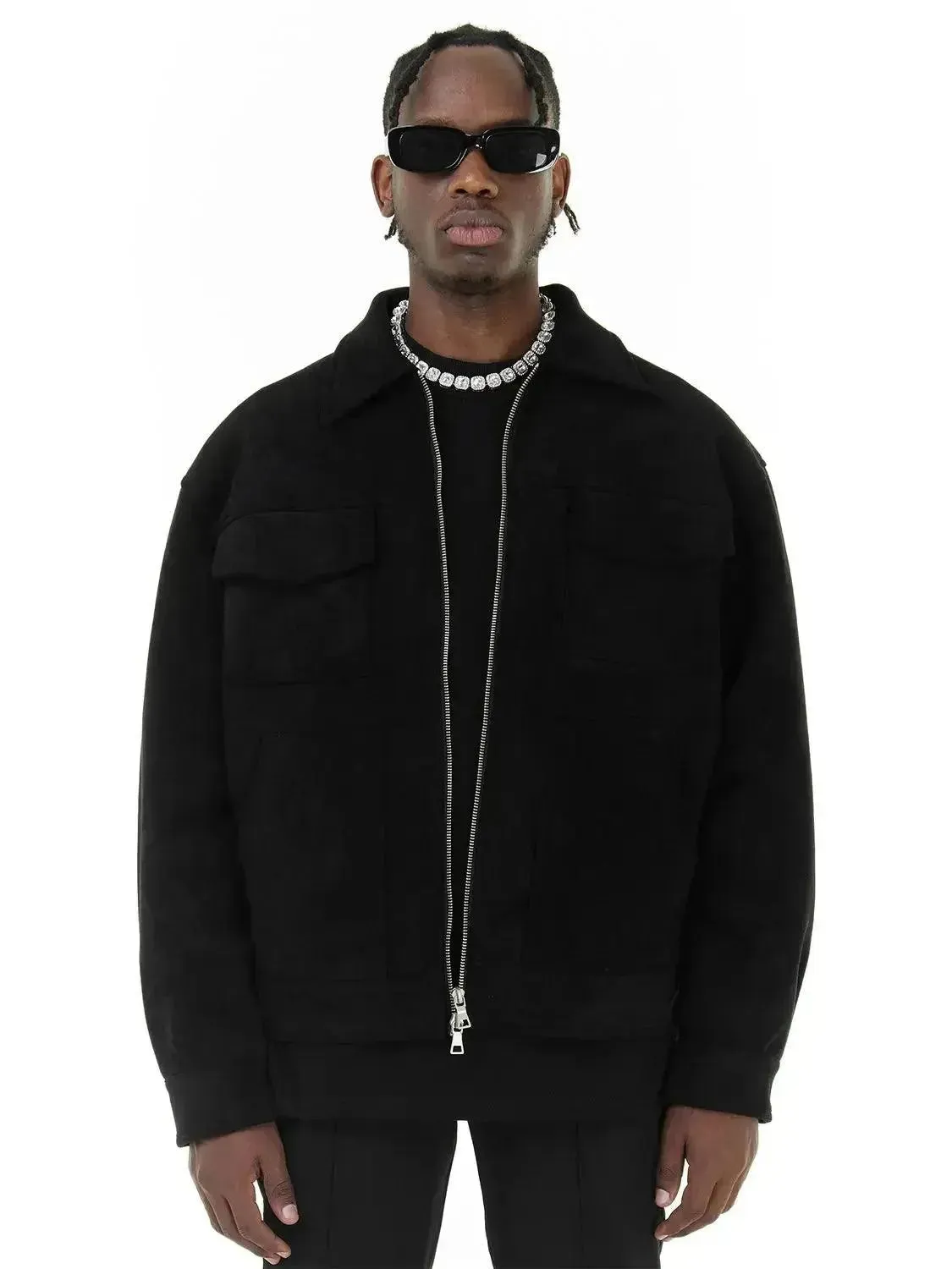Suede Trucker Jacket for Men